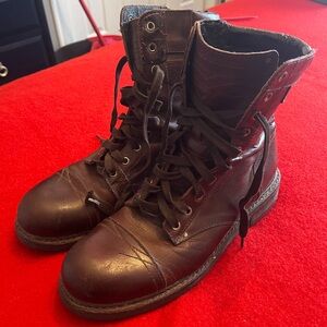Men's Diesel Brown Leather Boots